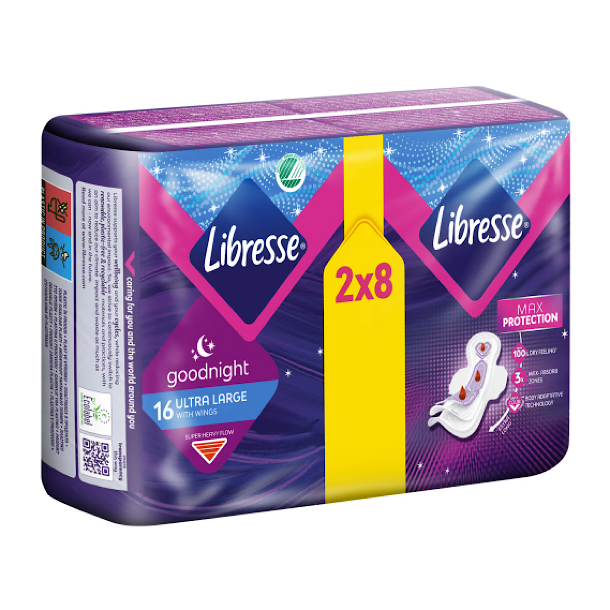 Libresse Goodnight Ultra Goodnight +With Wings 16 Pads